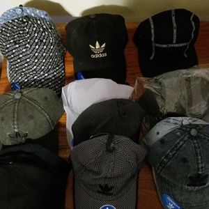 LOT OF 15 BRAND NEW MENS ADIDAS HATS